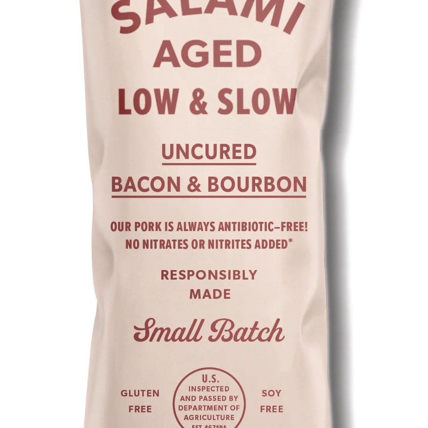 Uncured Bacon & Bourbon Salami