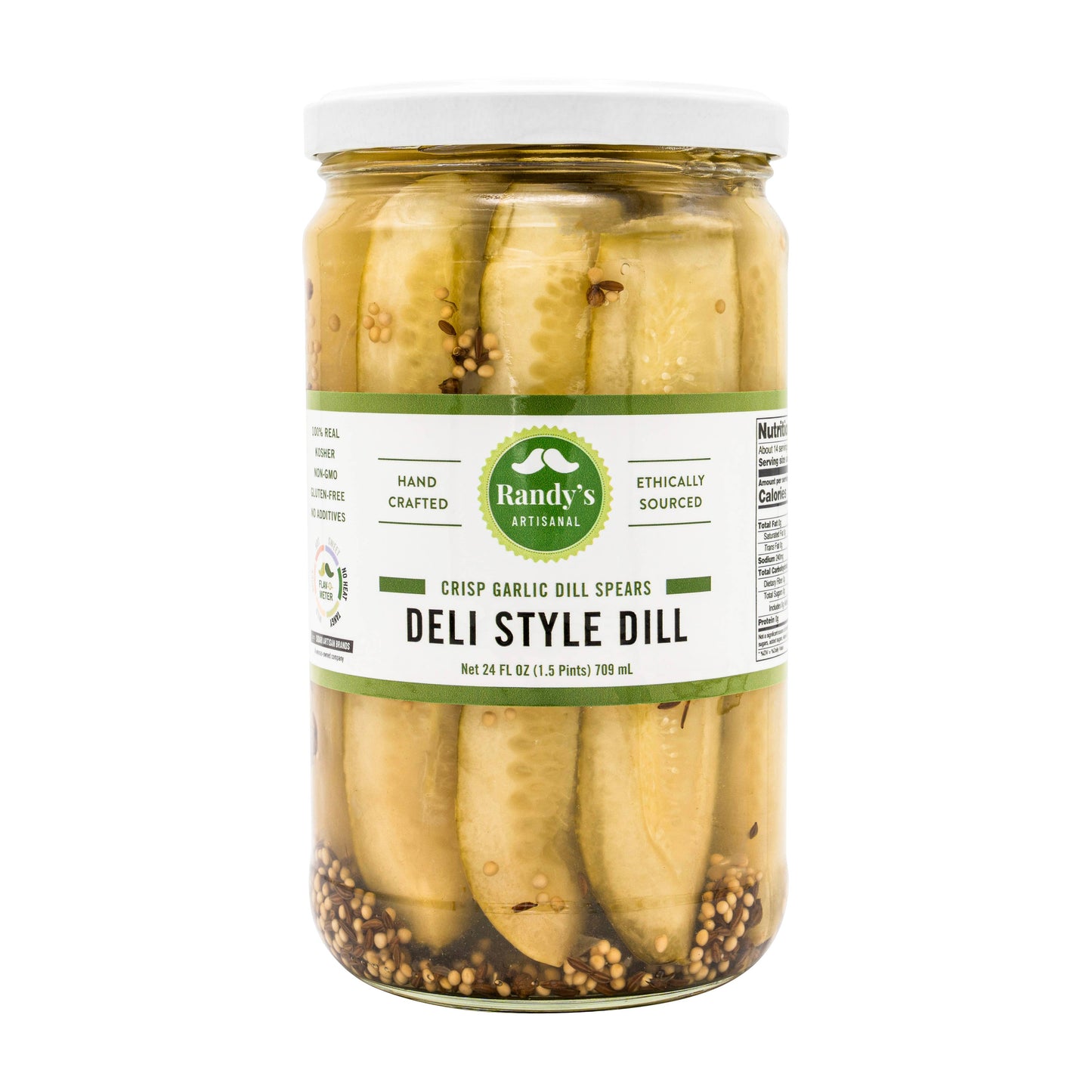 Randy's Deli Style Dill Pickle - Classic Dill Spear - 24oz