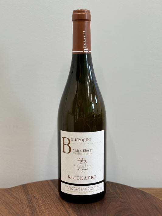 Rijckaert Bourgogne Blanc Aligote Bien Élevé Vieilles Vignes 2023