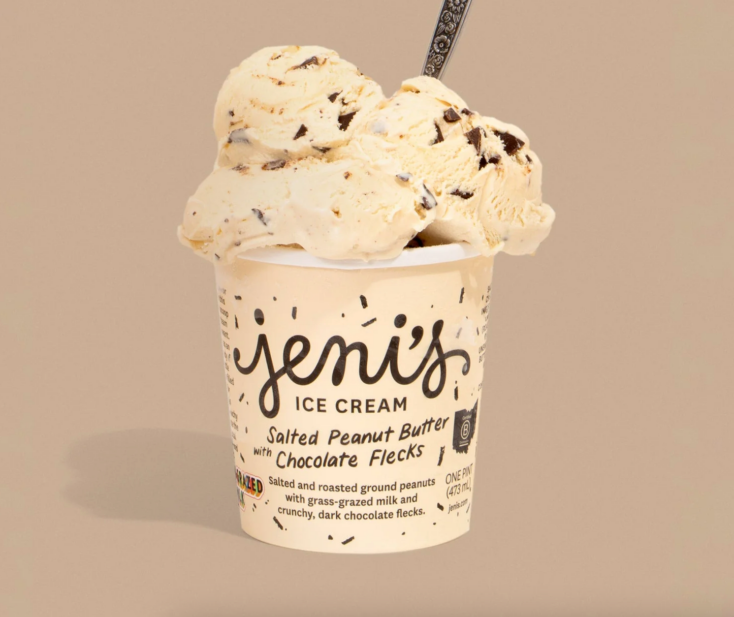 Salted Peanut Butter with Chocolate Flecks Pint
