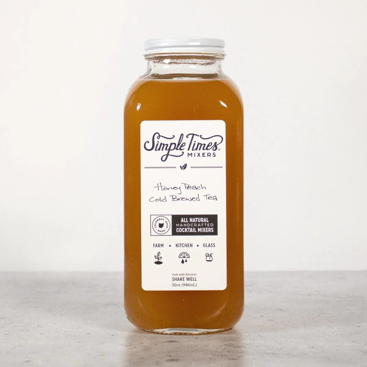 Honey Peach Cold Brewed Tea | All Natural Mixer